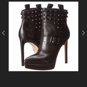 Michael Kors Bryn Black Studded Boots size 8 1/2 💕